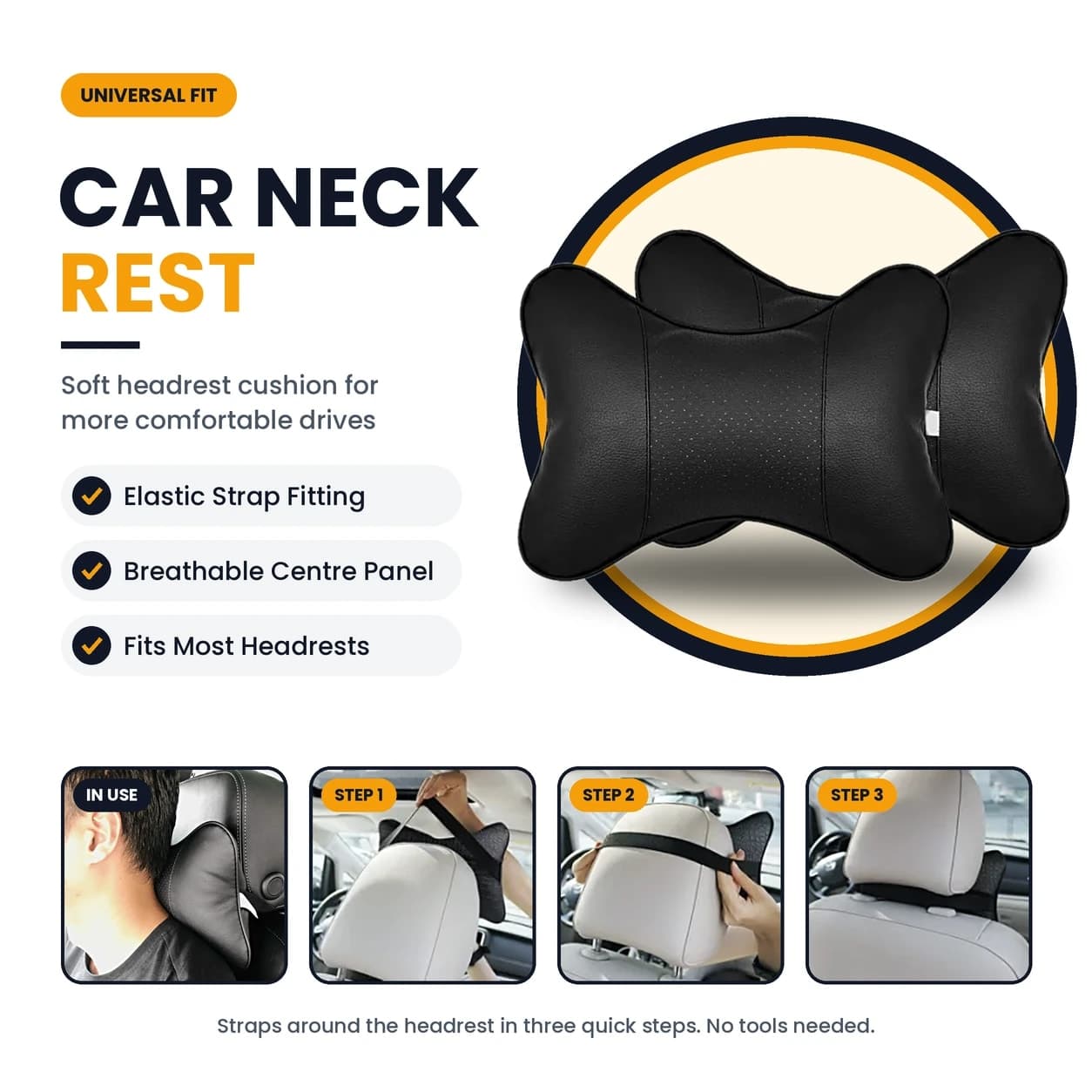 Universal Car Neck Rest Pillows for Driving Comfort